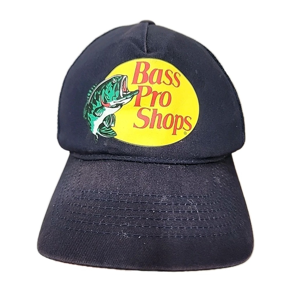 Bass Pro Shops Gone Fishing Hat Cap Baseball Mesh Trucker Snapback Outdoors